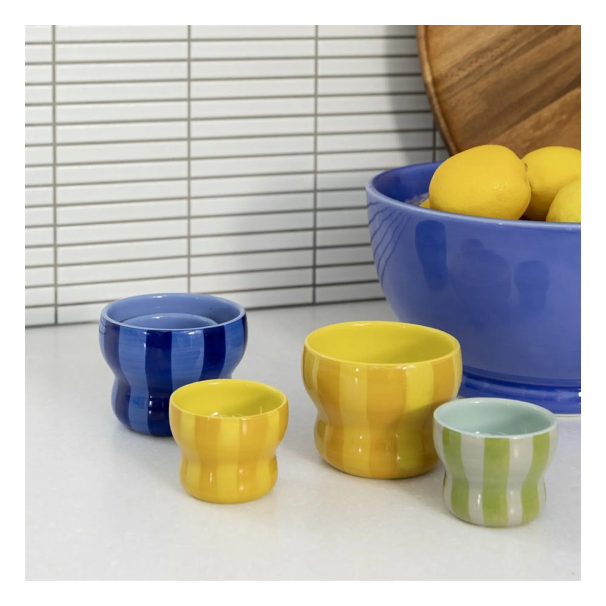 Tasses Circus - Set de 2 | Jaune- Image produit n°4