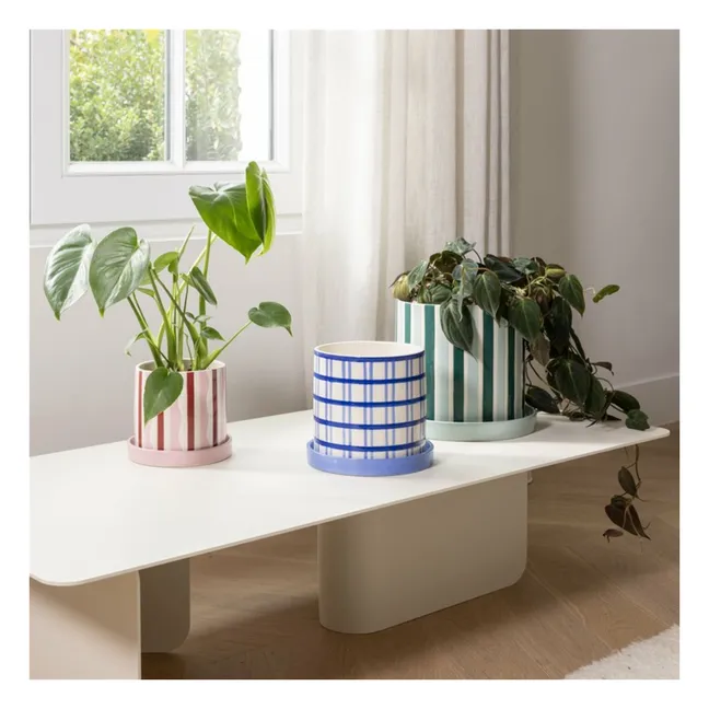Cache-pot Clash Stripe | Vert