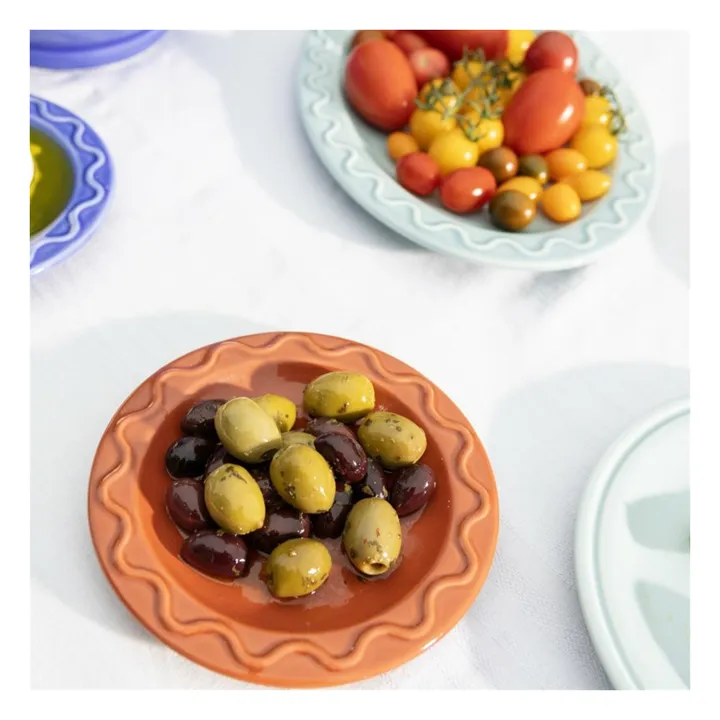 Mochi plates - Set of 2 | Brick red- Product image n°1