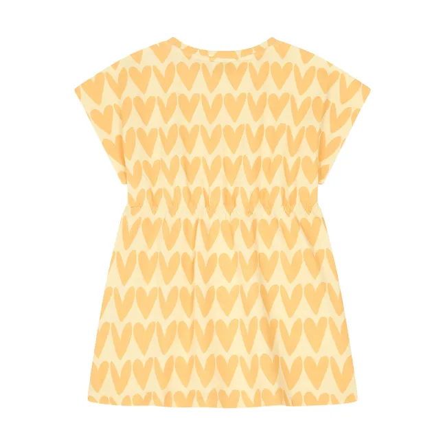 Robe Courte Coton Elasthanne | Jaune pâle