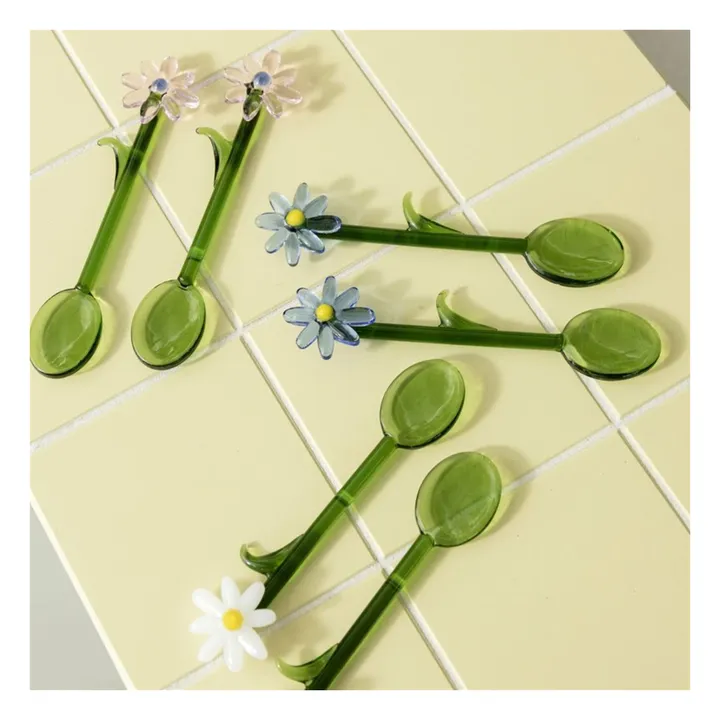 Cuillères Flora - Set de 2 | Blanc- Image produit n°2