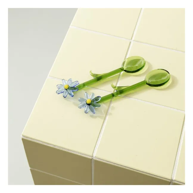 Flora Löffel - 2er Set | Blau