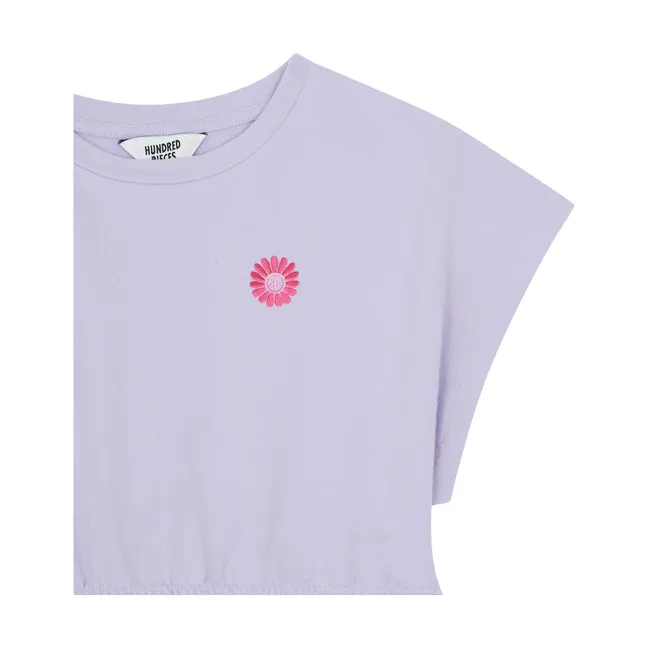 Robe Courte Coton Bio | 	Lilas