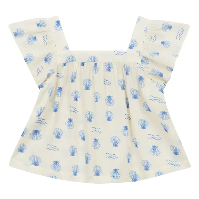 Fedora Shell blouse | Ecru