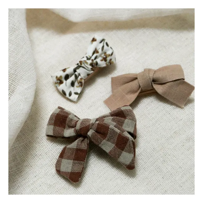 Barrettes Caramel - Set de 3