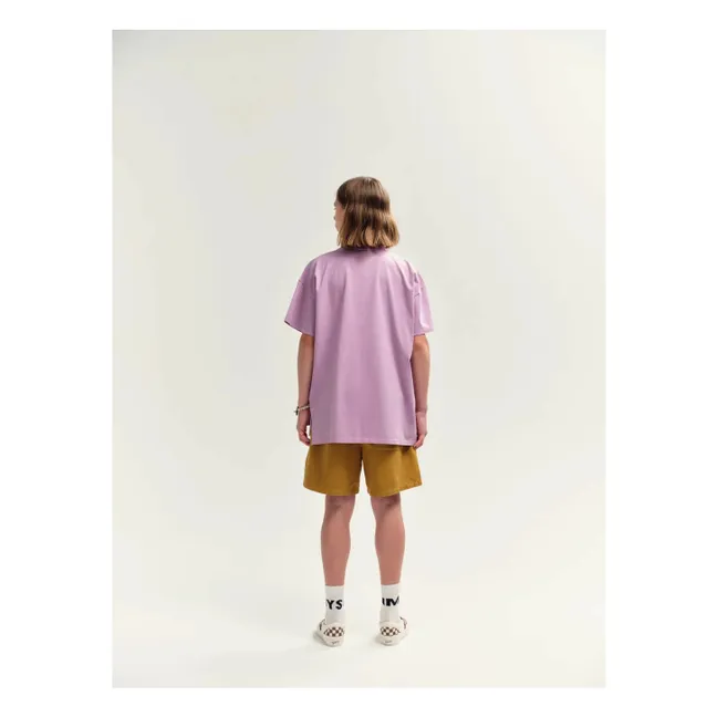 Camiseta con logotipo de algodón ecológico | Violeta