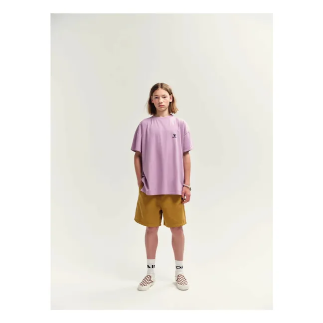 Camiseta con logotipo de algodón ecológico | Violeta