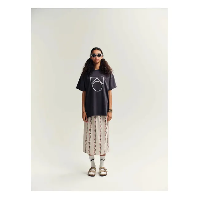 T-shirt Formes Coton Bio | Gris foncé