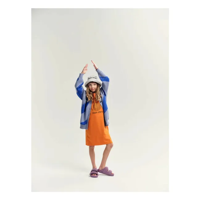 Cardigan in cotone biologico | Blu