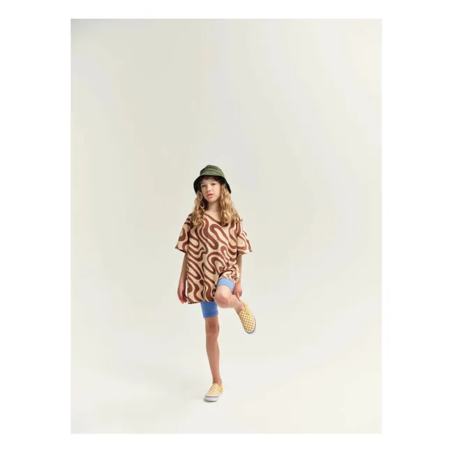 Bermuda in cotone organico con logo | Blu