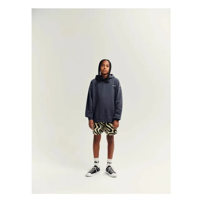 Sudadera con logo de algodón orgánico | Negro