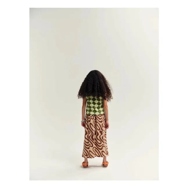 Top in cotone organico Losange | Khaki