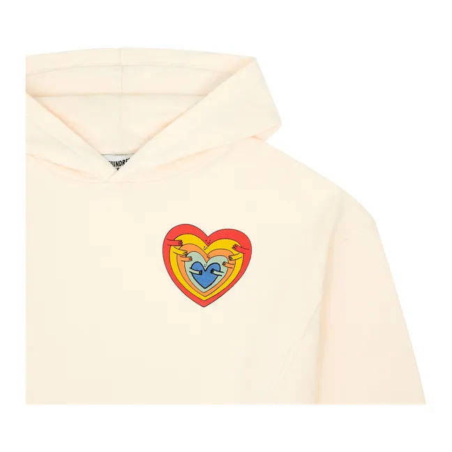 Sudadera con capucha de algodón ecológico | Crudo