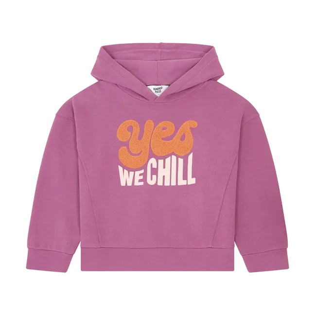 Sweat A Capuche en Coton Bio | Violet