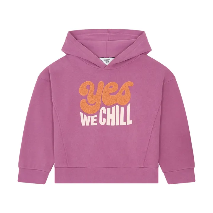 Sweat A Capuche en Coton Bio | Violet- Image produit n°0