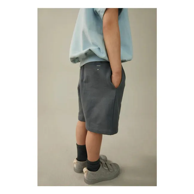 Bermuda Coton Bio  | Bleu gris