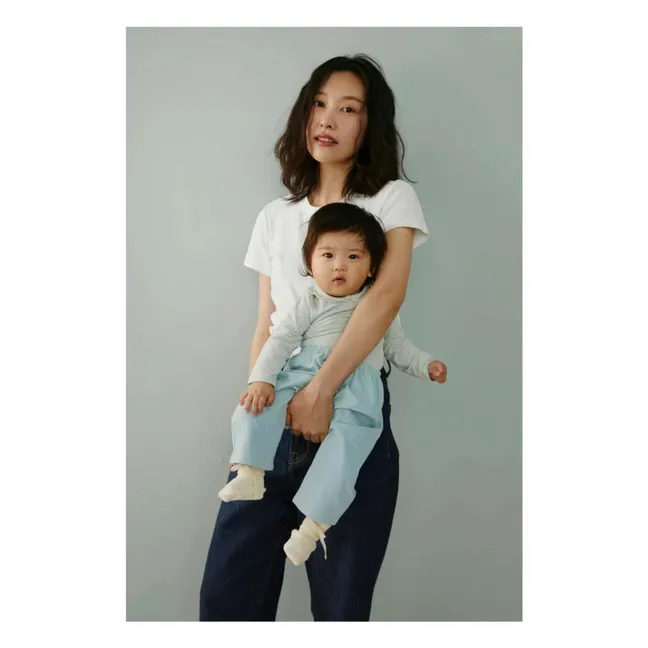 Pantalones de algodón ecológico  | Azul Cielo