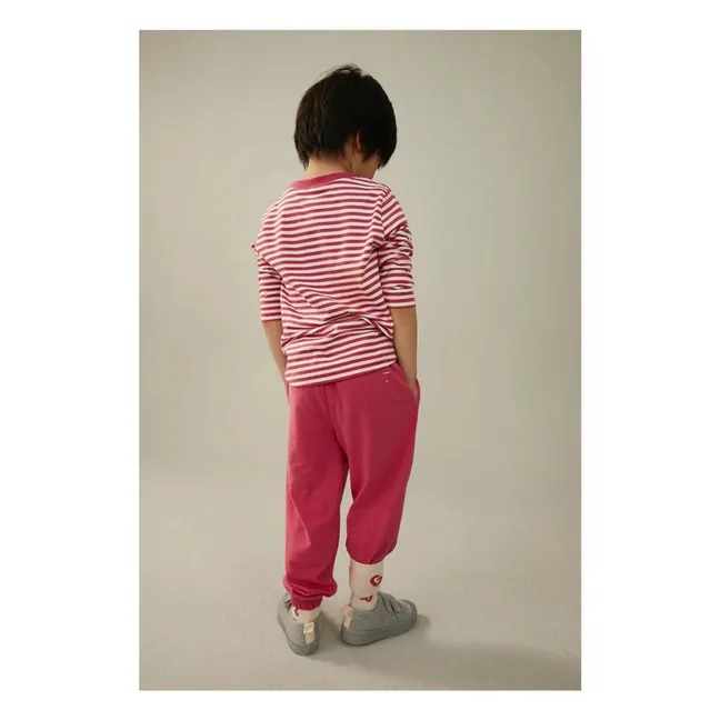 Jogger in jersey di cotone biologico  | Fuscia