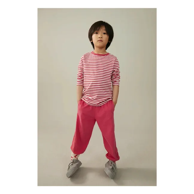 Jogger in jersey di cotone biologico  | Fuscia