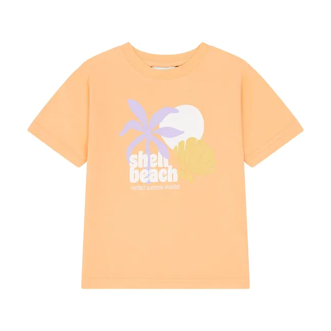 T-Shirt aus Bio-Baumwolle | Apricot