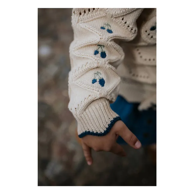 Gilet Volants Mela Coton Bio | Ecru