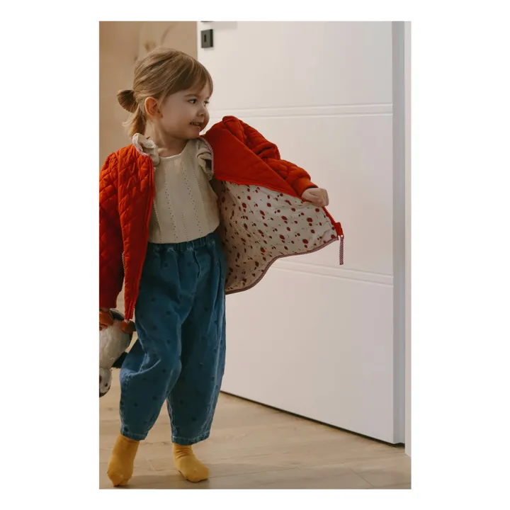 Veste Kota Berry Coton Bio | Rouge- Image produit n°2
