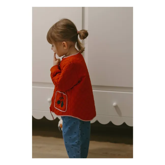 Jacke Kota Berry Bio-Baumwolle | Rot
