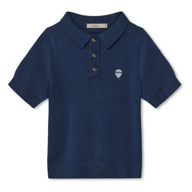 Polohemd Favo Recycelte Fasern | Navy