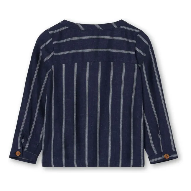Camicetta in lino Vira | Blu marino