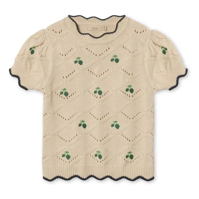 T-Shirt Mela Mesh Bio-Baumwolle | Seidenfarben