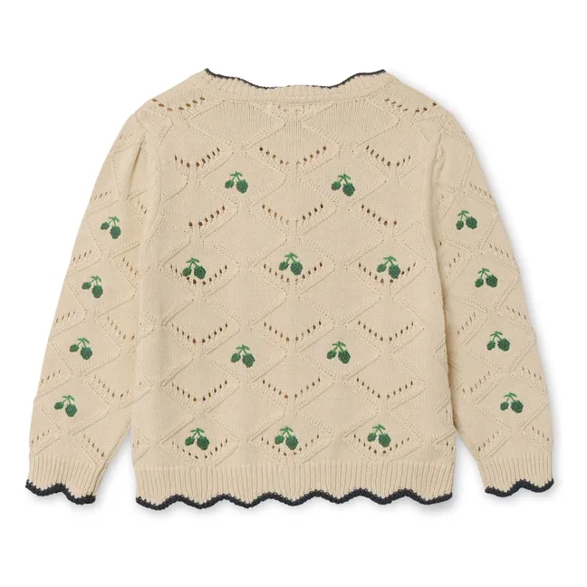 Gilet Volants Mela Coton Bio | Ecru
