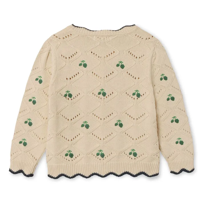 Gilet Volants Mela Coton Bio | Ecru- Image produit n°3