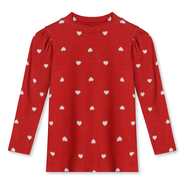 Camiseta Kelly Puff Fibras recicladas | Rojo