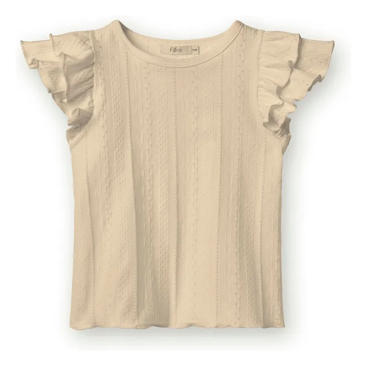 Gabby organic cotton T-shirt | Ecru- Product image n°0