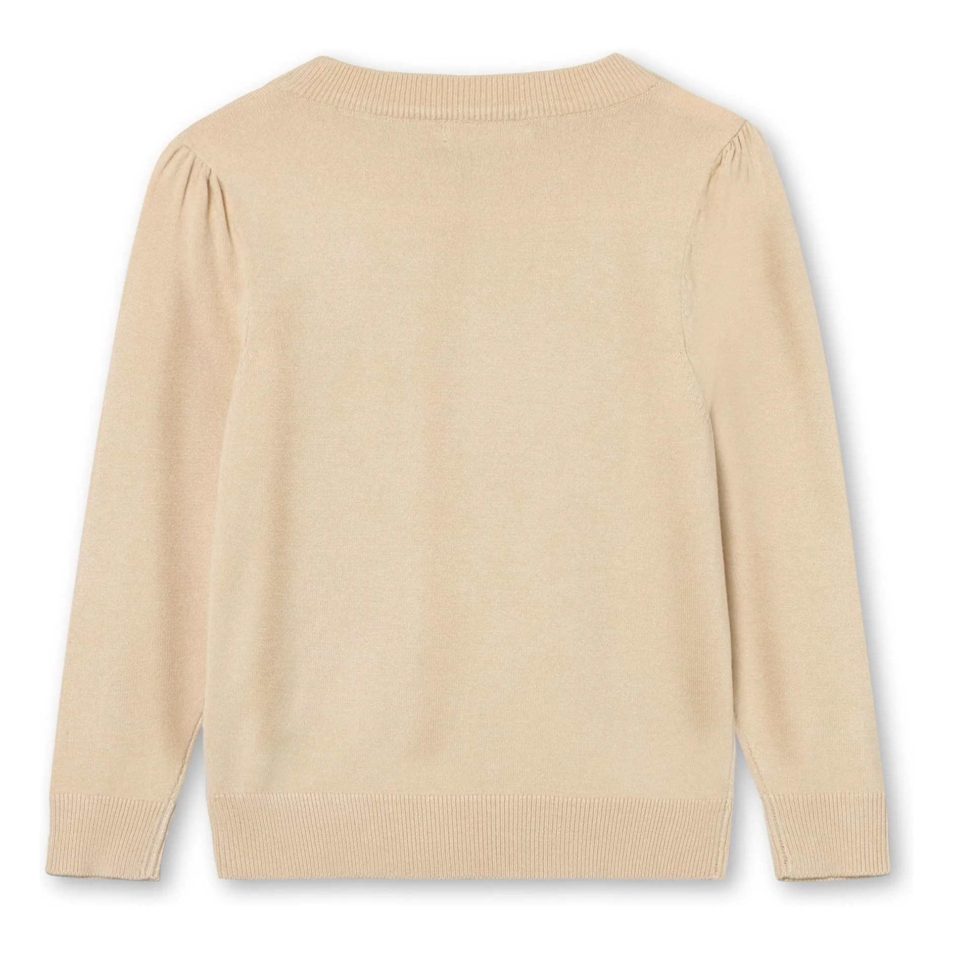 Pull Broderie Favo Fibres Recyclées | Ecru- Image produit n°1