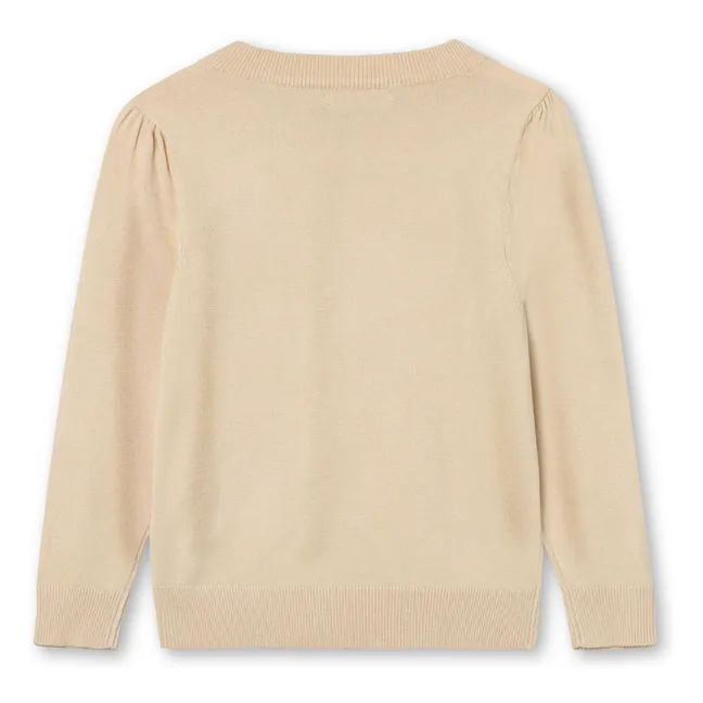 Pull Broderie Favo Fibres Recyclées | Ecru