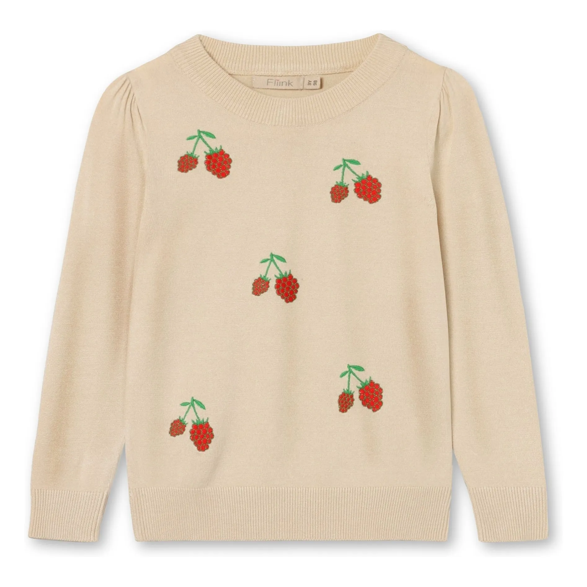 Pull Broderie Favo Fibres Recyclées | Ecru- Image produit n°0