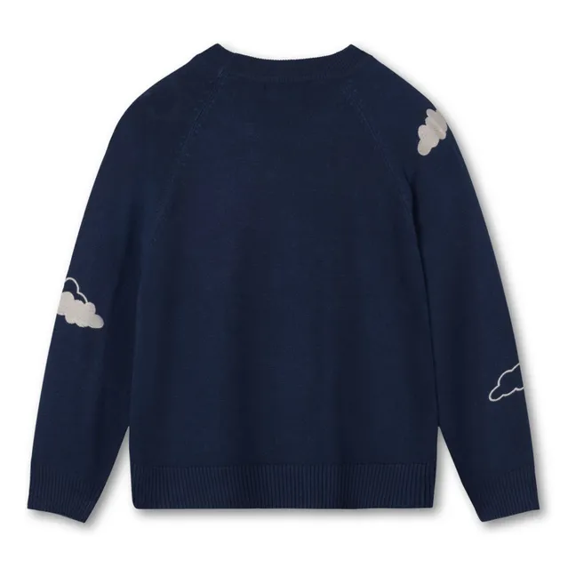 Pull Favo Cloud Fibres Recyclées | Bleu marine