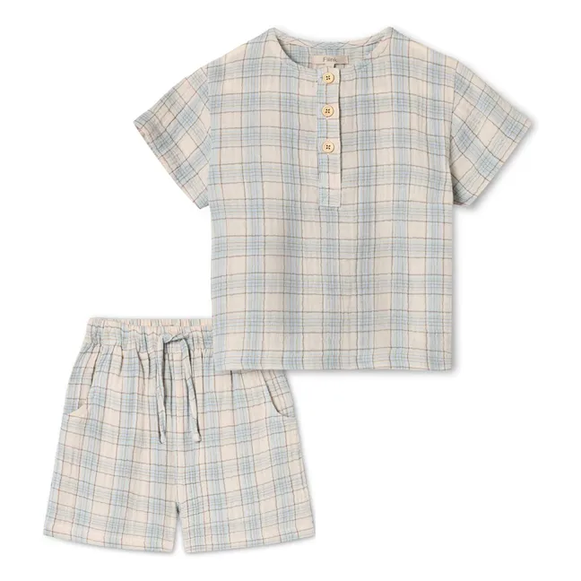 Blouse and Short Cha Cha set | Ecru