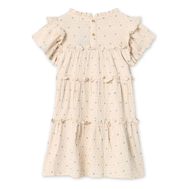Vestido floreciente | Crudo