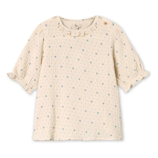 Blooming-Bluse | Seidenfarben