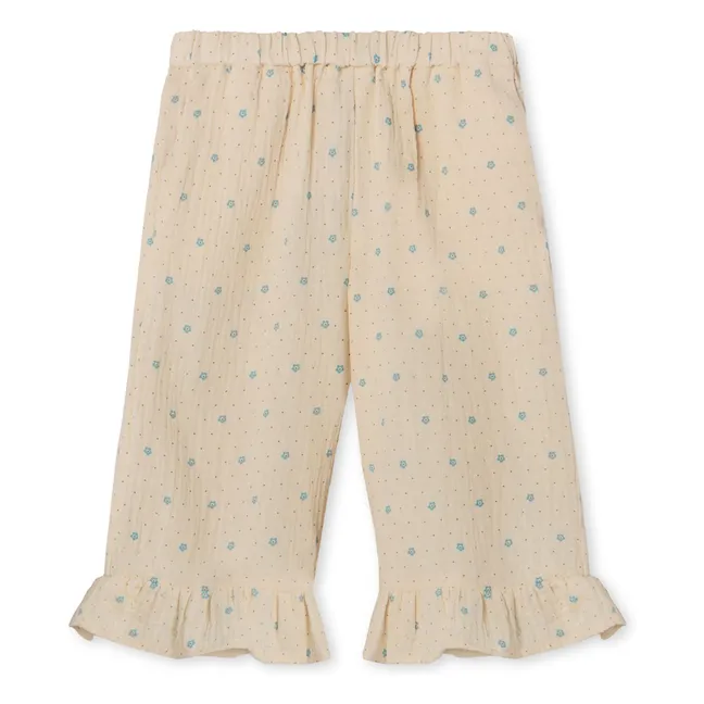 Blooming Ruffle Pants | Ecru