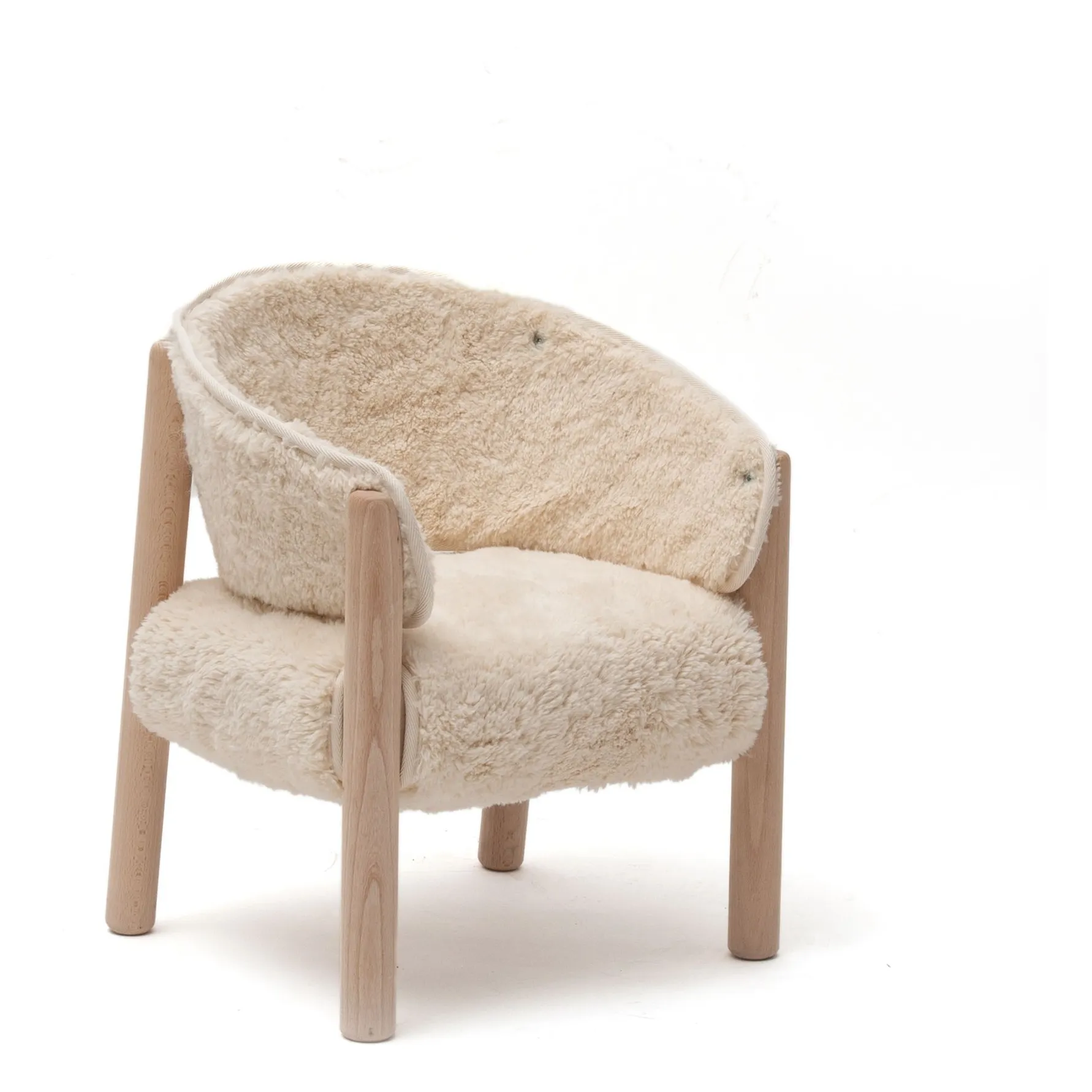 Chaise pour enfant Saba | Ecru- Image produit n°1
