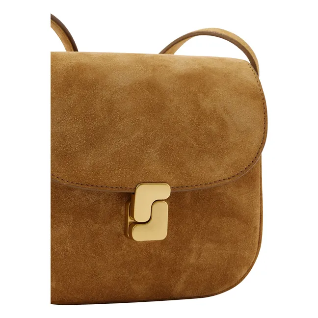 Soeur Women's Bellissima Mini Leather Crossbody Bag Beige