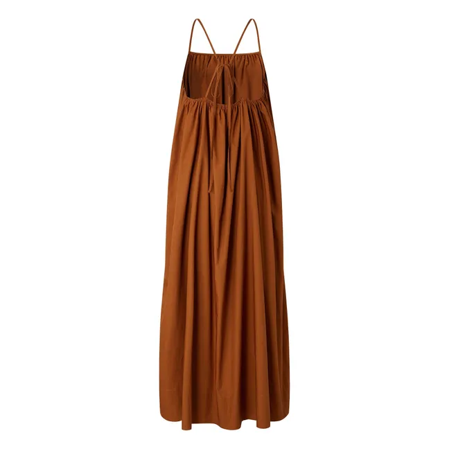Kleid Arielle Bio-Baumwolle | Terracotta