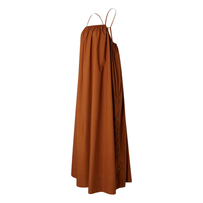 Kleid Arielle Bio-Baumwolle | Terracotta