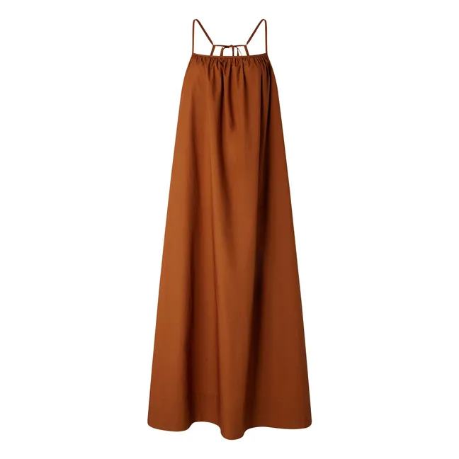 Kleid Arielle Bio-Baumwolle | Terracotta