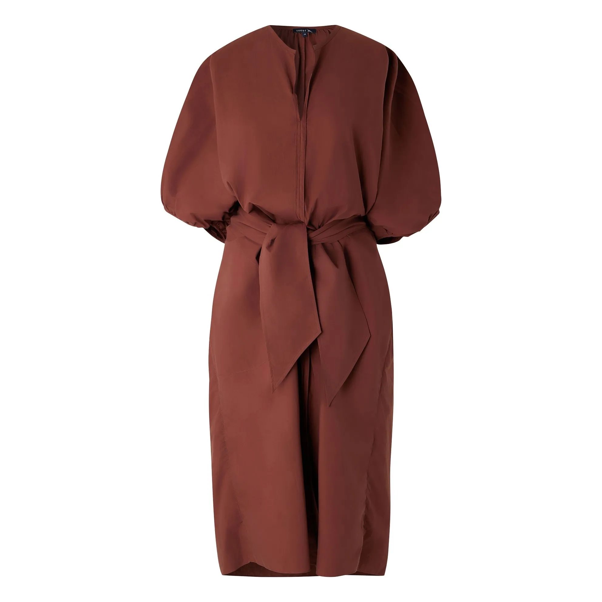Robe Alger Coton Bio | Acajou- Image produit n°3