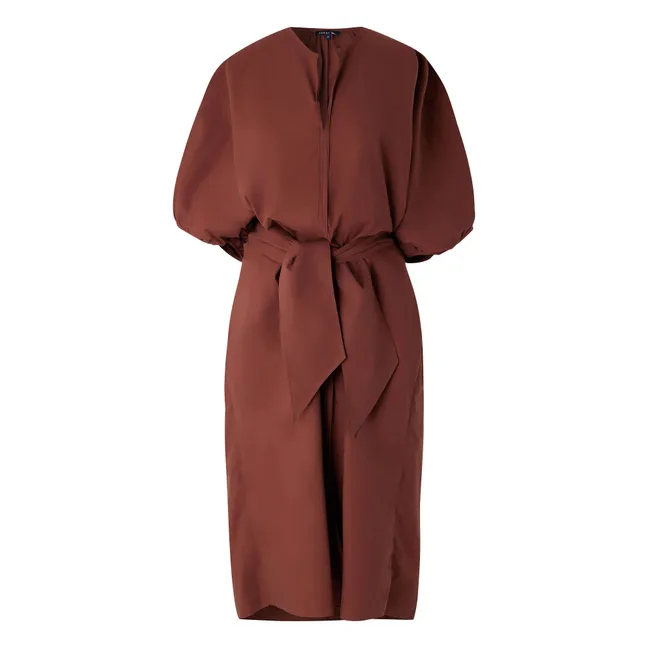 Vestido Alger de algodón orgánico | Caoba