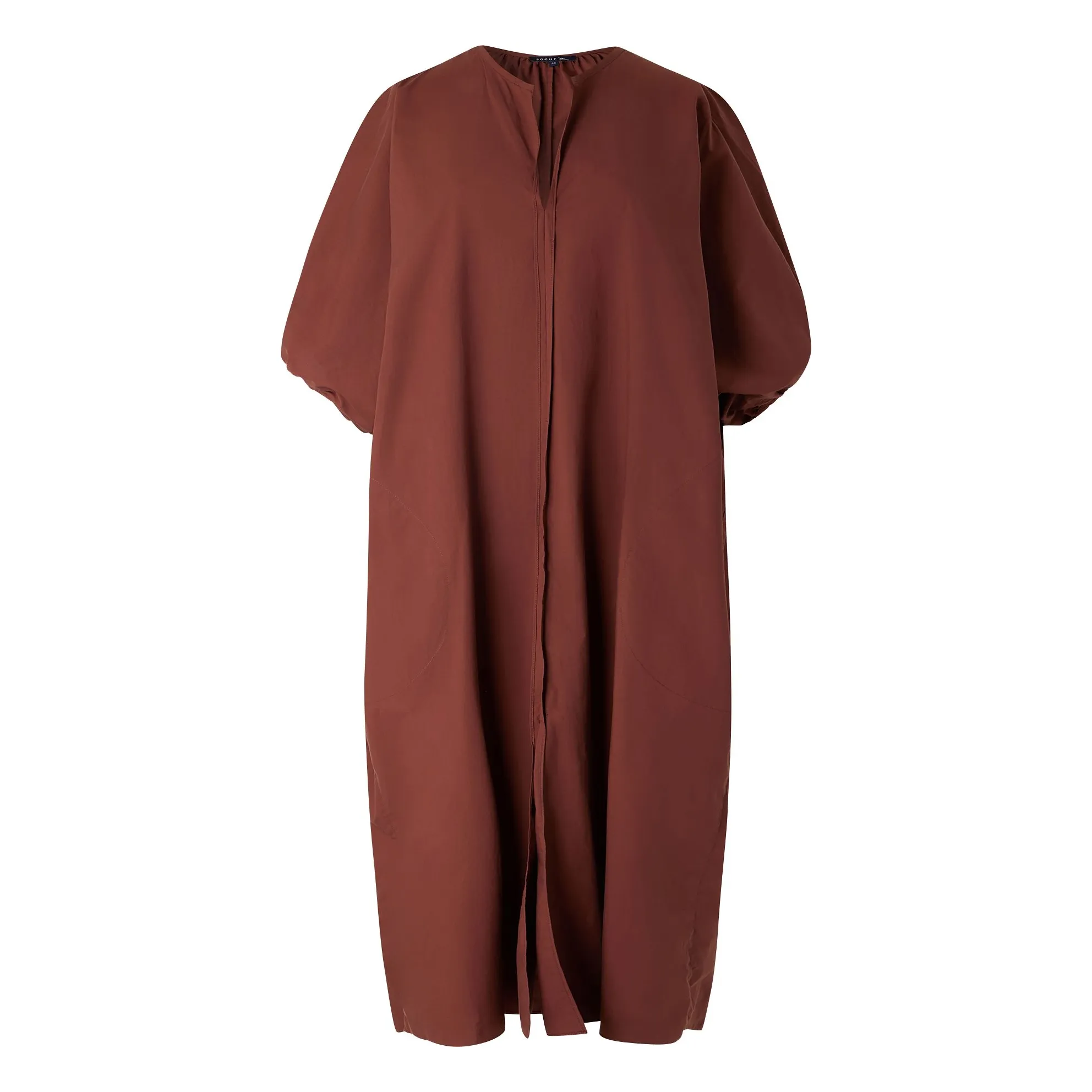 Soeur Mahogany Alger Organic Cotton Dress